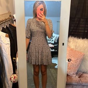 Free people Black and white dress